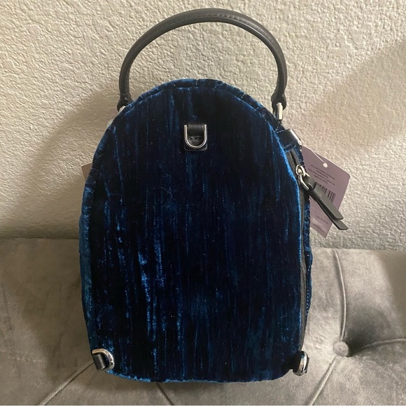NWT KATE SPADE BRIAR LANE QUILTED CRUSHED VELVET MINI CONVERTIBLE BACKPACK - Picture 13 of 14